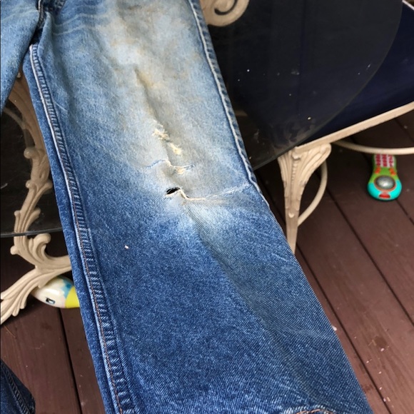 LEVIS Levi’s 505 true vintage amazing faded ripped - Picture 2 of 10